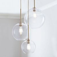 Lampe suspendue contemporaine en verre pour restaurant et bar, style minimaliste, dégradé, pour chambre et salle à manger, luminaire suspendu en verre E27