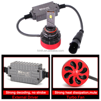 Ampoules de phare LED pour voiture K12 Max super lumineuses 140 watts 15000 lumens H1 H7 H4 H11 H8 9005 9006 9012 Lumières CANBUS EMC 6500K Blanc K12