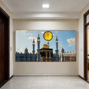 Peinture décorative pour salle à manger et chambre à coucher, paysage architectural islamique, peinture en porcelaine cristalline, lumière LED, 3D, UV, montage mural - Product Image 6