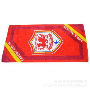 <span class=keywords><strong>Serviette</strong></span> de plage personnalisée pour les fans de football, imprimée avec le logo du club de football, antimicrobienne, séchage rapide, microfibre écologique - Product Image 3