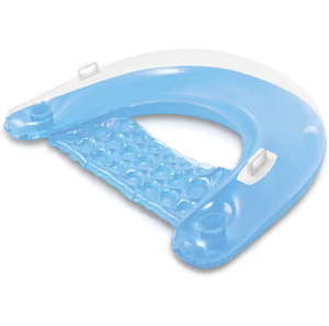 Maravillosa Silla Portátil Ecológica para la Playa, Fiesta en el Agua, Tubo de PVC para Piscina con Portavasos, Tumbona Inflable Flotante - Product Image 1