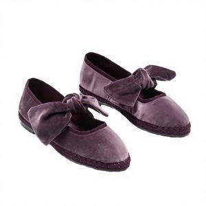 Zapatos Planos de Mujer de Diseño, de Terciopelo, con Tira en T, Deslizables, Suaves, Cómodos, de Moda, de Alta Calidad, para Otoño y Verano - Product Image 4