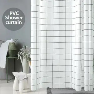 72x72 Zoll klarer transparenter Dusch vorhang Anti Mold 100% EVA Kunststoff Dusch wanne für Badezimmer