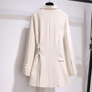 Manteau coupe-vent mi-long pour <span class=keywords><strong>femme</strong></span>, nouvelle collection automne, style ample et tendance, longueur au-dessus du genou - Product Image 5