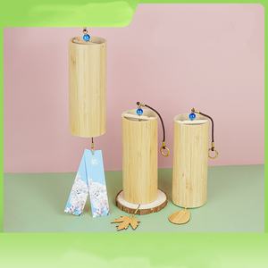 Vintage Japanese Style Bamboo <b>Wind</b> <b>Chime</b> Hand Held Natural Bamboo Tube Chord <b>Wind</b> <b>Chime</b> For Garden Yard And Music Decoration - Product Image 2