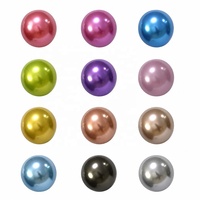 Ballons de fête d'Halloween pour enfants, petits ballons en caoutchouc, silicone, latex, mélangés, chromés, métalliques, 12 pouces