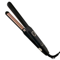 Lisseur de cheveux électrique à plaques céramiques LED pour hommes et femmes, usage domestique, chauffe rapide, mini lisseur à clip étroit, réglage de la température