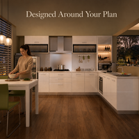 Set Kabinet Dapur Kayu Solid Modern Lapis Lacquer Grosir untuk Villa, Pengiriman Cepat, Ukuran Kustom, Perlengkapan Soft Close, OEM ODM, Grosir