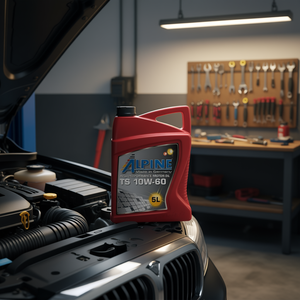 Fabriqué en Allemagne Huile moteur à base d'huile certifiée ACEA Alpine haute performance TS 10W-60 5L Lubrifiant automobile - Product Image 3
