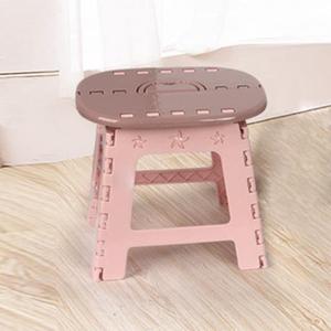 Taburete cuadrado plegable portátil para niños al aire libre de color macarrón grande de plástico reforzado grueso - Product Image 2