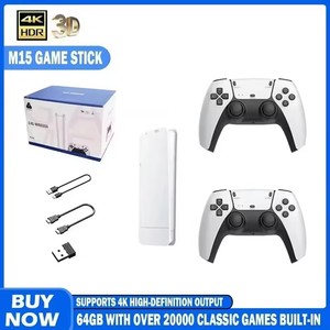 Mới Nhất Bán Buôn Trò Chơi Giao Diện Điều Khiển M15 Nhà <span class=keywords><strong>Retro</strong></span> Mini TV Cầm Tay Cho HDMI HD 4K 20000 + Trò Chơi 2.4G Không Dây Hai Người Chơi Chế Độ - Product Image 4