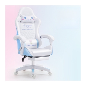 Silla ergonómica para juegos e-sports a buen <span class=keywords><strong>precio</strong></span> rosa con estampado de flor de cerezo para la temporada de primavera - Product Image 1