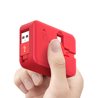 Câble de charge USB Type C rétractable 3-en-1 en gros, 3A, avec support de téléphone et ports de charge multiples pour appareils mobiles