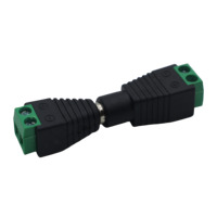 Usine 5.5x2.1mm 12V Connecteur Mâle Femelle DC Jack Conversion Plug pour CCTV Caméra et LED Bande Lumineuse
