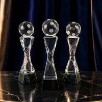 Trophée en cristal torsadé de style moderne, de haute qualité, écologique, avec base noire, gravure au laser, design personnalisé