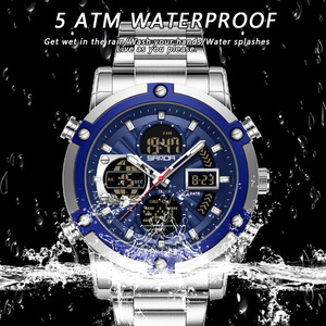 Sanda 6333 Men's Fashion Business Digital Watch, Bestselling Multi-functional Waterproof Wristwatch with Countdown <b>Timer</b> & Alarm - Product Image 5