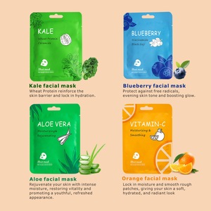 Nieuw Vitamine C Fruit Gezichtsvel Masker 25Ml Aloë & Roos Hydraterende Krimpende Poriën Repareren Verstevigende Monstergrootte Private Label - Product Image 4