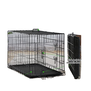 Puppy Box Kooi Ademend Metaal En Ijzer Hond Kat Hok Konijn Pen Huis Met Plastic Bakje Voor Kippen Coop Run Hok - Product Image 6