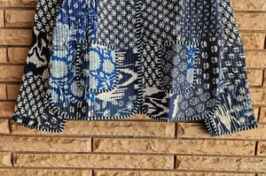 Women's Regular Size Floral Block Print Cotton Quilted Winter Jacket Bohemian Ethnic Wear for Women Stylish Gift for Her - Product Image 2