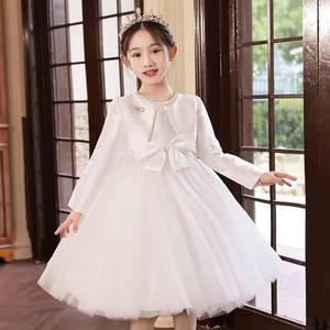 Robe de princesse pour filles, robe de demoiselle d'honneur, robe de fête d'anniversaire, robe de concours, robe de récital de piano, costume élégant pour spectacle sur scène - Product Image 5
