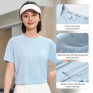 เสื้อยืดออกกำลังกายประจำวัน โพลีเอสเตอร์ คุณภาพสูง ดีไซน์สะท้อนแสง แห้งเร็ว น้ำหนักเบา เสื้อยืดแขนสั้นผู้ชาย - Product Image 4