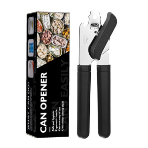 Ouvre-boîte en acier inoxydable transfrontalier 3-en-1 multifonctionnel, outil de cuisine manuel avec décapsuleur intégré au design du manche - Product Image 5
