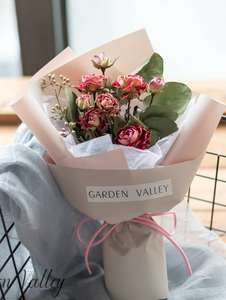Venta caliente y seca Rosa Babysbreath Mini ramo <span class=keywords><strong>de</strong></span> <span class=keywords><strong>flores</strong></span> para regalo <span class=keywords><strong>de</strong></span> Día <span class=keywords><strong>de</strong></span> San Valentín - Product Image 6