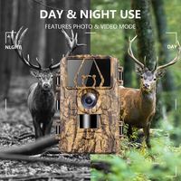 Caméras de chasse étanches extérieures de caméra de piste de chasse d'usine 4G 8K avec la caméra thermo de vision nocturne d'IR