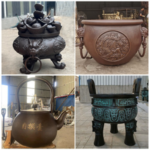 Sculptures en bronze personnalisées faites à la main, figurines d'animaux modernes en laiton pour montage au sol extérieur - Product Image 3