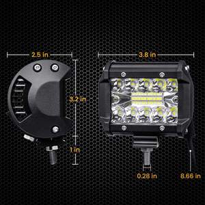 Luces LED de Trabajo para Automóviles de 60 W, Súper Brillantes, para Camiones Todoterreno, Barcos, Faros Delanteros Modificados para Automóviles - Product Image 3
