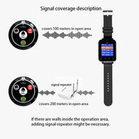Sistema de Llamada Inalámbrico Inteligente Artom para Camareros, con Reloj Receptor y 9 Botones de Llamada