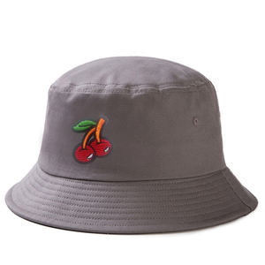 Logotipo bordado Algodón Transpirable Suave Cálido Sombrero de pescador Color sólido Cuatro estaciones Sombrero de cubo unisex - Product Image 3