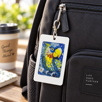 Flyances Fabricant Grossiste Porte-clés intelligent NFC couleur E Ink, Écran couleur E Ink, Étiquette numérique pour sac avec affichage photo et nom, Breloque OEM