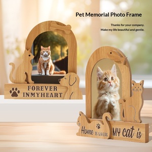 Marcos de Fotos Decorativos de Madera con Diseño de Gatos, Figuras de Mascotas, Gatitos, <span class=keywords><strong>Cachorros</strong></span>, Bebés, para Cuartos de Estudio, Entradas, Álbumes de Fotos, Recuerdos - Product Image 1