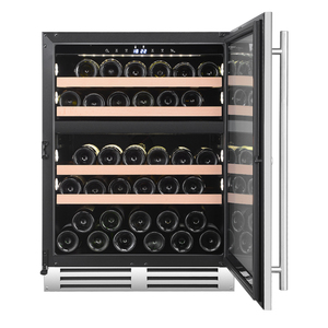 Popular Dual Zone Built-in Installation Wine Cooler Cabinet Refrigerator Appliance Door Frame Kitchen Stainless Steel for Home D - Product Image 2