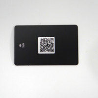 Carte de membre REERFID CR80 213/215/216 avec puce NFC, en acier inoxydable 304/cuivre noir/doré, étanche, protocole ISO 14443A