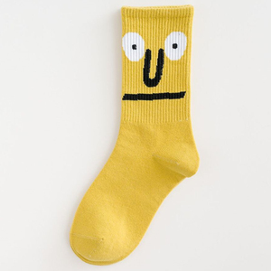 <span class=keywords><strong>Chaussettes</strong></span> en coton <span class=keywords><strong>personnalisées</strong></span> avec un <span class=keywords><strong>visage</strong></span> souriant, <span class=keywords><strong>chaussettes</strong></span> amusantes et mignonnes en tricot pour femme - Product Image 6