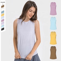 Facteur de vente, absorbant l'humidité, évacue la sueur, débardeur femme, ajouré, large bretelle, débardeur de sport
