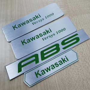 Macchina macchina bara targhetta in metallo logo personalizzato in piastra per auto con <span class=keywords><strong>scritta</strong></span> adesiva in alluminio targhetta - Product Image 3