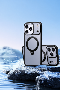 Custodia Magnetica N52 per Telefono con Rotazione <span class=keywords><strong>a</strong></span> 360° °   Supporto ad Anello Rotante in Lega di Alluminio, Protezione per Fotocamera in Metallo per Serie iPhone 18 Pro Max - Product Image 3
