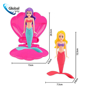 Juguete de Sirena Mágica para Bucear, Muñeca Giratoria con Concha de Almeja que se Abre, Juguete de Baño, Set de Regalo Promocional para Fiestas de Piscina para Niñas - Product Image 1