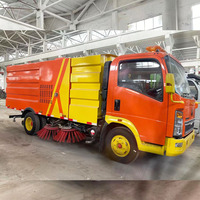 Camion de nettoyage de rue, 4x2, 4x4, RHD, balayeuse multifonction