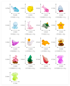 Vente en gros <span class=keywords><strong>de</strong></span> figurines d'animaux marins en résine 3D lumineuses, porte-bonheur, figurines miniatures <span class=keywords><strong>de</strong></span> la mer, <span class=keywords><strong>de</strong></span> l'océan, animaux religieux, amour, surprise - Product Image 2