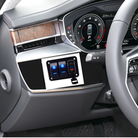 Panneau d'interrupteurs à bascule 2 voies 12/24V pour voiture, camping-car, camion, VTT, bateau, marine, avec voltmètre numérique LED et contrôle de circuit USB-C