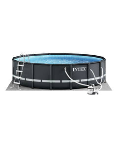 <span class=keywords><strong>INTEX</strong></span> 26326 Schwimmbad 16f Ultra Metal Frame Juego de <span class=keywords><strong>PISCINA</strong></span> <span class=keywords><strong>RECTANGULAR</strong></span> Piscinas sobre el suelo con <span class=keywords><strong>cubierta</strong></span> - Product Image 1