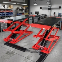Oferta Especial BJS2828 Elevador de Tijera Hidráulico Ultra Delgado de Elevación Media 4000kg, Altura de Elevación 1860mm, Tiempo de Elevación 55s para Reparación Rápida de Neumáticos