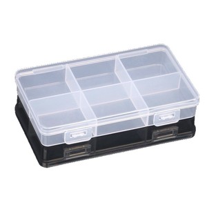 Transparent PP Plastic Storage <b>Box</b> 6 Grid Compartment Rectangular For Jewelry Fishing Gear Electronic Parts Desktop Organizer - Product Image 5