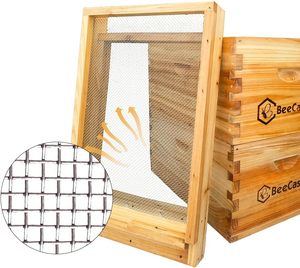 Plaque inférieure de ruche Langstroth en bois imprégnée de cire d'abeille à 100 %, réducteur d'entrée de tiroir, marque Shengxiangmei, garantie 1 an - Product Image 5