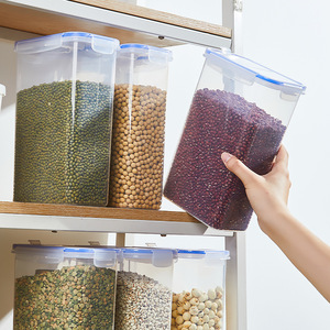 Contenants de stockage alimentaire essentiels pour la maison, boîtes rectangulaires empilables avec couvercle à clipser, pour la conservation de la fraîcheur, boîtes de rangement pour épices de cuisine - Product Image 3