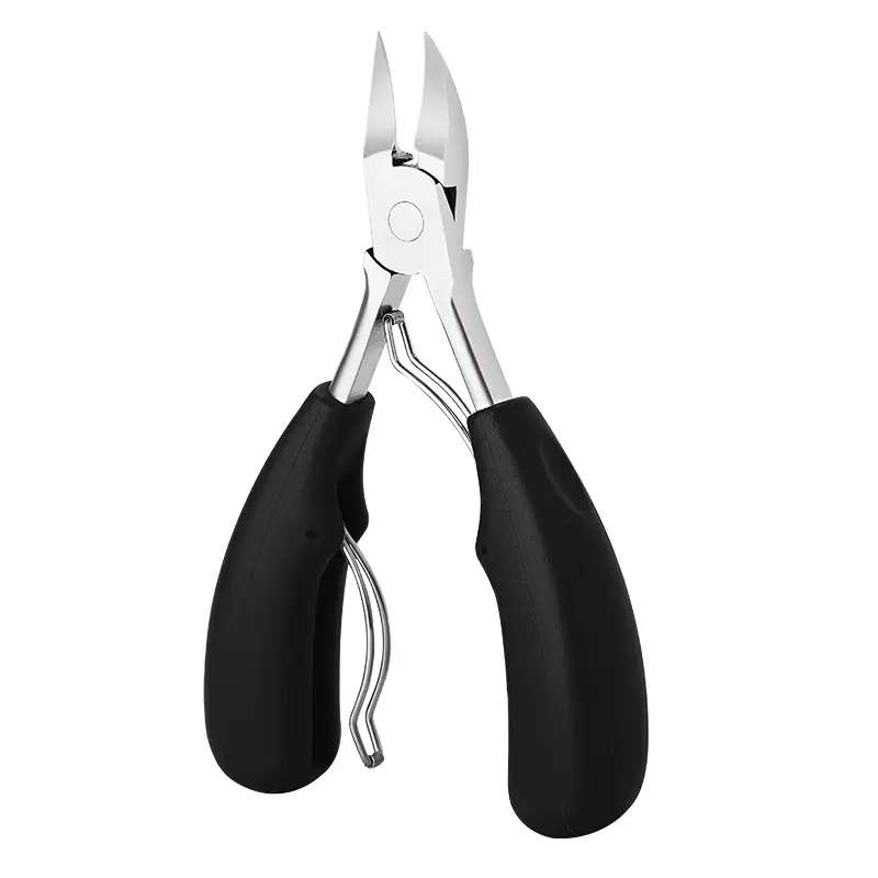 Large professional black eagle beak toenail clippers easy cut thick ingrown side nails cutter podiatrist nail clippers
